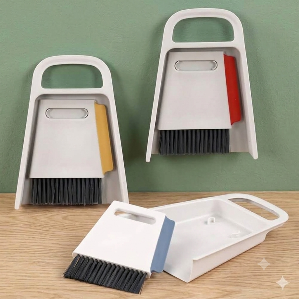 BD322 mini dustpan and brush set for desk and table cleaning