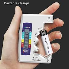 Universal Digital Battery Tester with LCD Screen for AA, AAA, C, D, 9V & Button Cell Batteries - Image 3