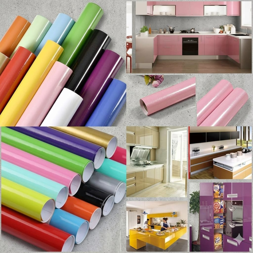PVC Cabinet & Furniture Quick Renovation Laminate Roll – 200 x 60 cm