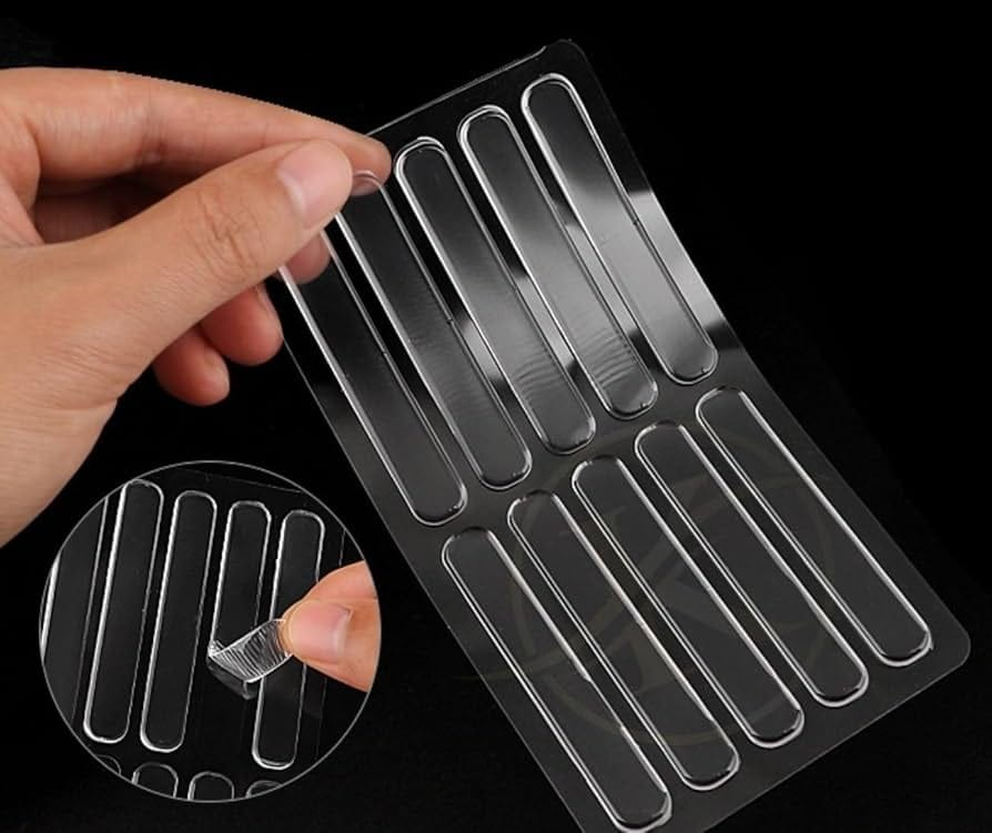 Anti-Slip Self Adhesive Line Buffer Furniture Pads for Doors, Cabinets & Drawers