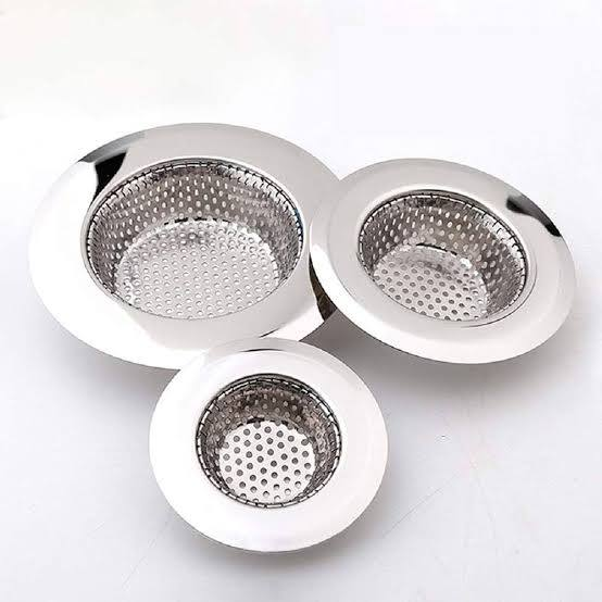 Stainless Steel Kitchen Sink Strainer Basket – Sink Drain Filter, 3 Sizes Available (11.5cm / 9cm / 7cm)