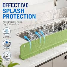 Kitchen Sink Splash Guard with Suction Cups – No Drill Water Splash Barrier - Image 3