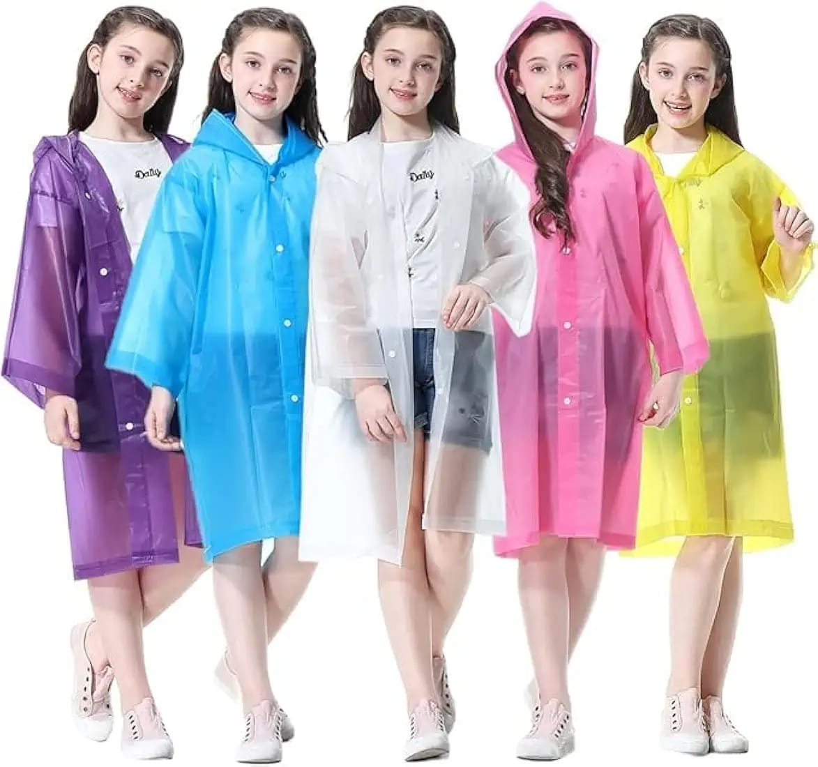 EVA Raincoat 100GMS for Kids – Hooded Lightweight Waterproof Rain Coat