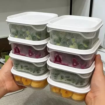 Set of 2 Fridge Storage Containers 350ml