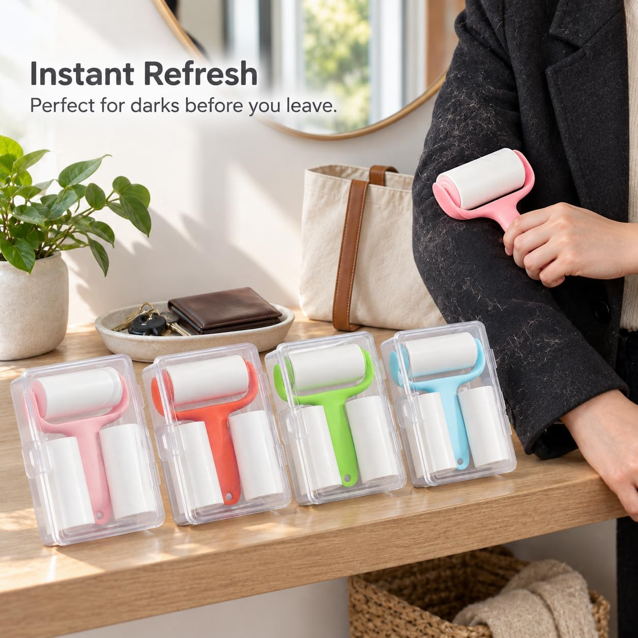 Mini Lint Remover Roller for Clothes – Portable Dust & Pet Hair Cleaner