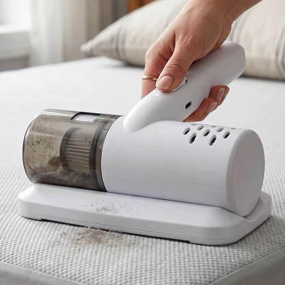 USB Rechargeable Dust Mite Controller – Handheld Mattress & Bed Cleaning Device