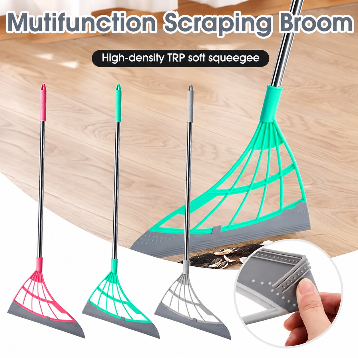 2-in-1 Magic Wiper Cum Broom – Multipurpose Floor Cleaning Squeegee