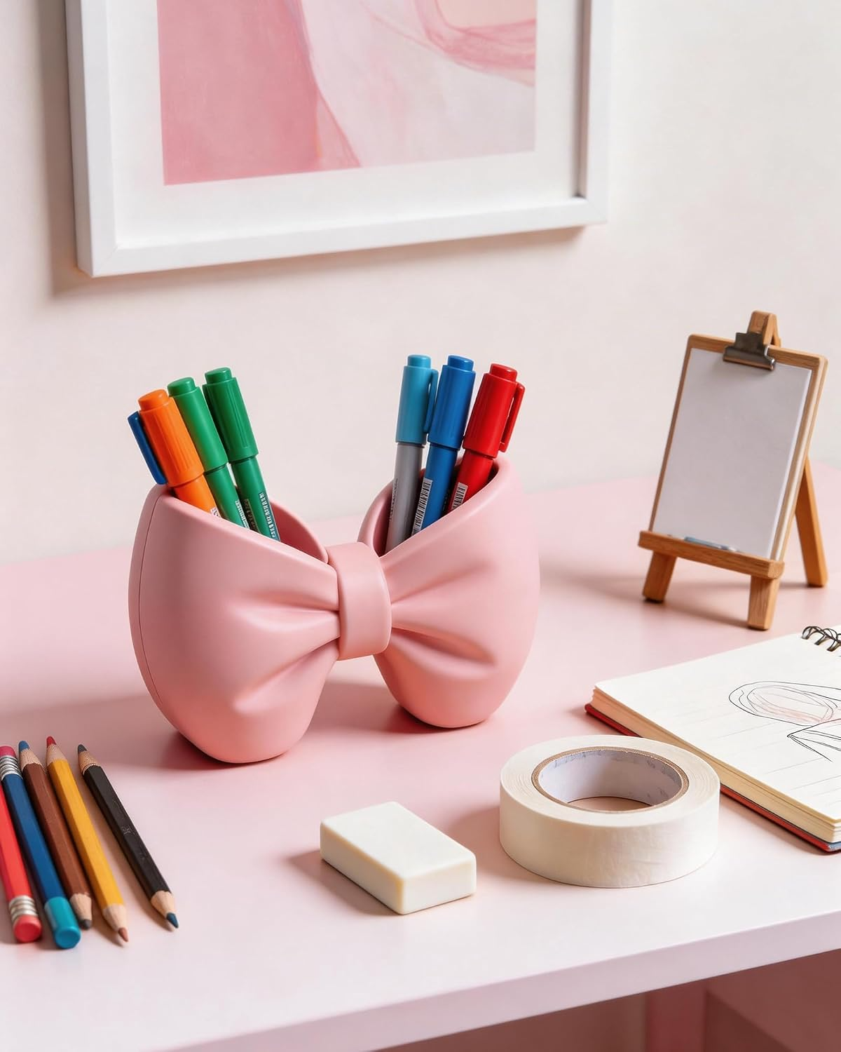 Bow Shaped Multipurpose Stand – Decorative Pen & Toothbrush Holder